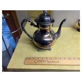 Silverplate Teapot & Condiment set