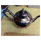 Silverplate Teapot & Condiment set
