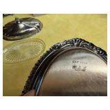 Silverplate Teapot & Condiment set