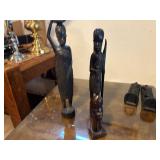 African Wooden carved statues
