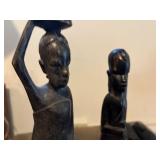 African Wooden carved statues