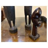 African Wooden carved statues