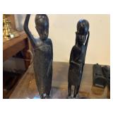 African Wooden carved statues