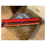 2 piece pool cue in case
