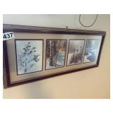 Multi panel winter scene