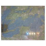 Whitefish chain lake map print.