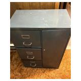 Storage cabinet with files drawer and shelving