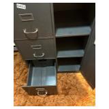 Storage cabinet with files drawer and shelving
