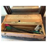 Arrow storage box with arrows