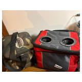 Camping lot: lantern, cooler, air pumps