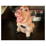 Door greeter pig.
