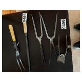 Vintage hair curlers and blade sharpener