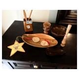 Eclectic Hand carved wooden pieces