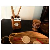 Eclectic Hand carved wooden pieces
