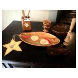 Eclectic Hand carved wooden pieces