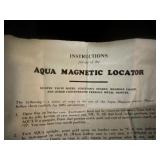 Vintage aqua magnetic locator