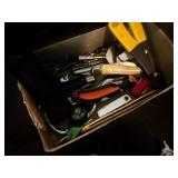 General Electric PR-30 Mascot Exposure Meter used for photography and assortment pocket knives