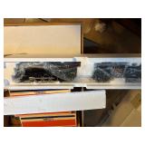 Lionel Burlington Steam Freight Set, featuring a die-cast metal locomotive and operating freight cars