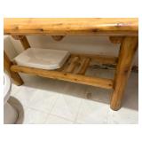 Log coffee table