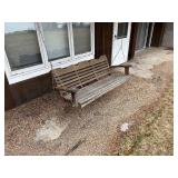 Outdoor hanging bench