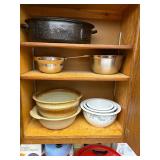 A variety of Pampered Chef, TFAL and baking pans