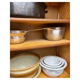 A variety of Pampered Chef, TFAL and baking pans