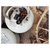 Pair of propane tanks.