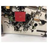 Lot of reels and rods