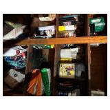 Garage cabinet plus contents p