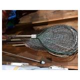 Boating lot: coolers, nets, bouy markers, life jackets etc