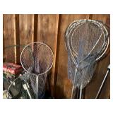 Boating lot: coolers, nets, bouy markers, life jackets etc