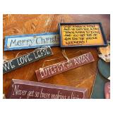 Assortment of wall decor for cabin