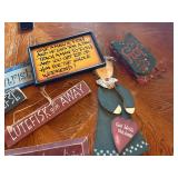 Assortment of wall decor for cabin