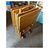 Tv dinner stand tables with storage stand