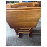 Tv dinner stand tables with storage stand