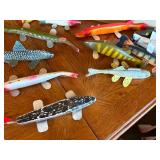 Assortment of spear decoys