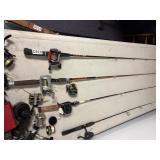 Various Rods, reels and misc
