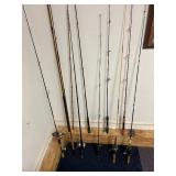 Various Rods & Reels