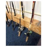 Various Rods & Reels