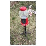 coin operated candy dispersement machine stand