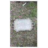 Metal serving tray