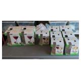 lot of balloon and Claret wine glasses