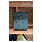 miniature dresser, contents Unknown