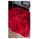 Lot of red fruit of the loom sweatshirts and hanes