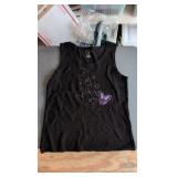 Lot of bedazzled ladies tank tops of multiple colors
