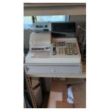 Cash registrar and paper for it
