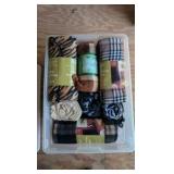 box of throw fleece as pictured new