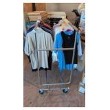 rolling hanging system contents not included. just the rack