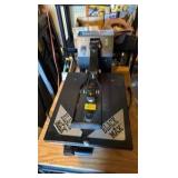 Black Max Heat Press Nation and rolling table
