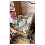 Glass Assortment set cups, coffee, mugs vintage